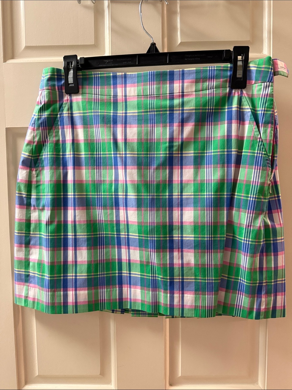 Polo by Ralph Lauren Green Blue Pink Plaid Mini Skirt